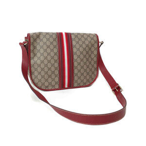 Gucci GG Supreme Bag Brown Plus Messenger Crossbody